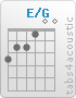 Chord E/G (3,2,2,1,0,0)